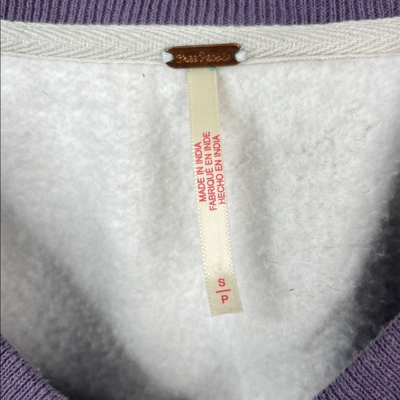 Free People Lucy Sweathirt Gray Size Small - Picture 3 of 6